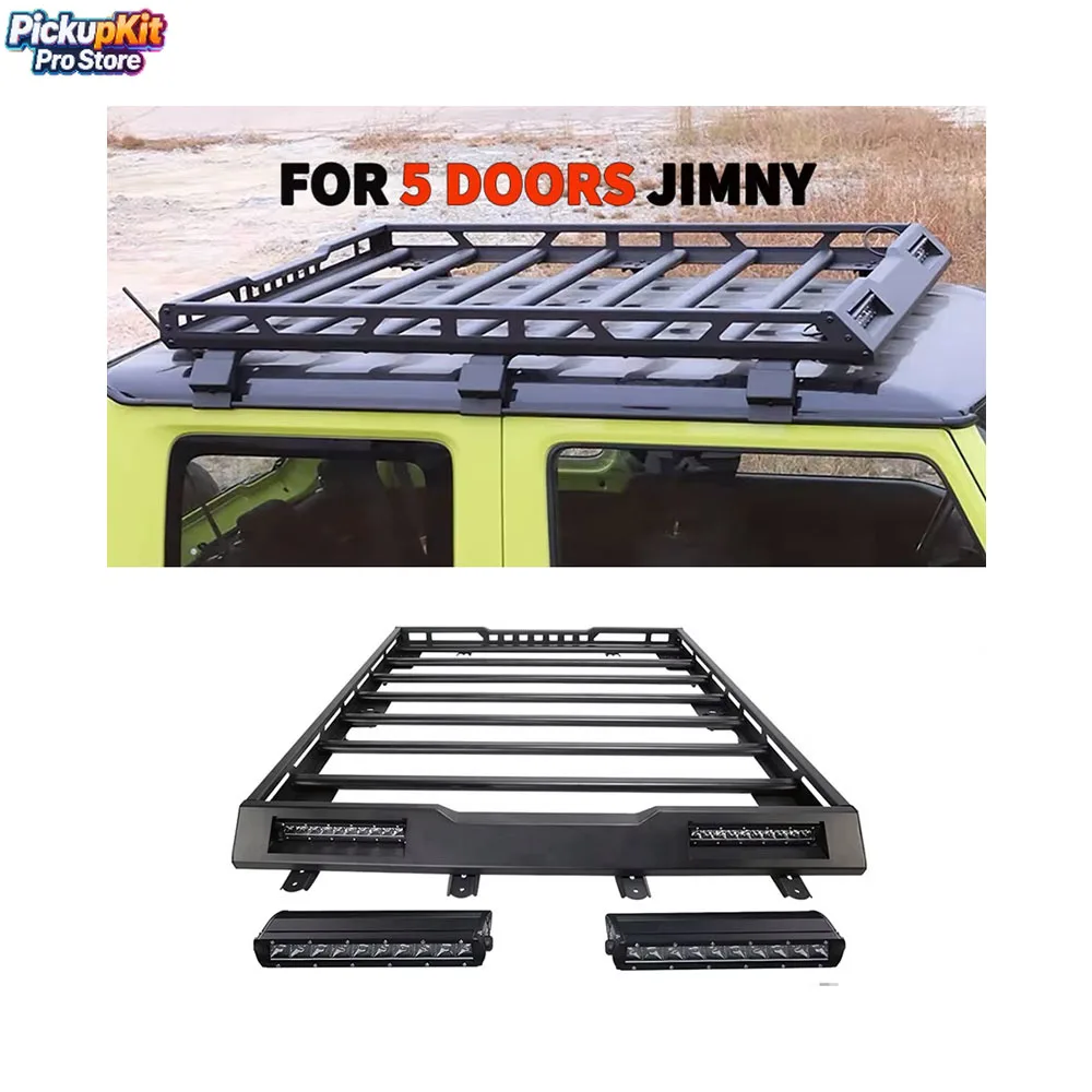 

Jimny Gen4 Sierra 5-Door Off-Road Side Steps Tailgate Ladder Roof Luggage Carrier Kit