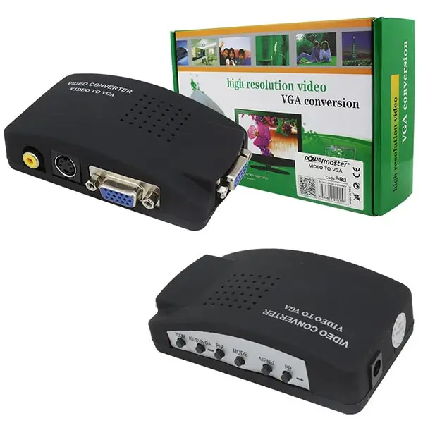 POWERMASTER PM-983 VİDEO TO VGA VIDEO CONVERTER * S-LINK SL-AV215