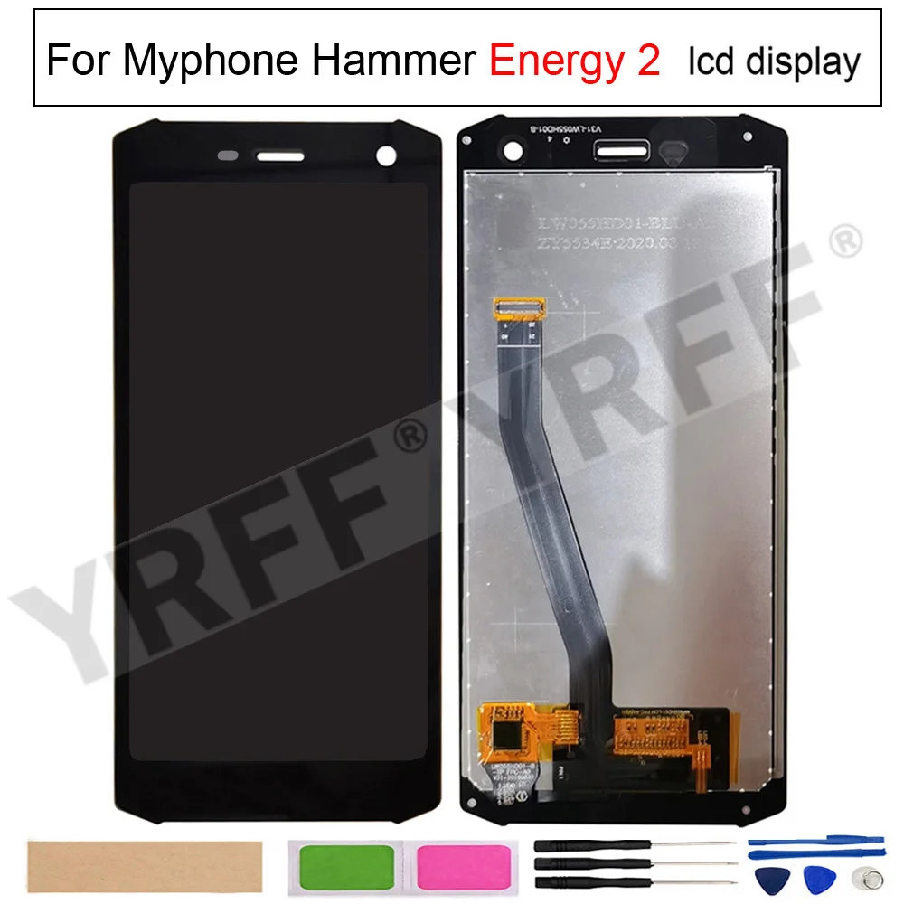 

Дигитайзер сенсорного экрана в сборе для Myphone Hammer Energy 2, ЖК-дисплей, высококачественные запасные части для ЖК-экрана телефона