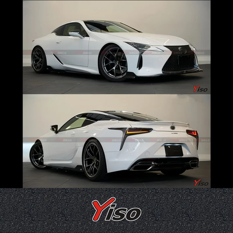 Suitable for the LC500 500h modified TOMS model carbon fiber front lip side skirt and rear lip small bumper view 3
