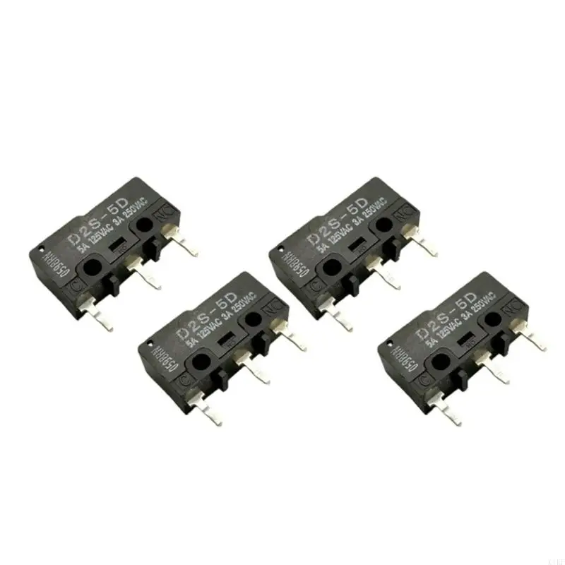 4Pcs D2S-5D Small Switcher Straight Into 3 Pointed Feet 3A Limit Reset Light Touch Button Air Conditioner Accessories K1KF