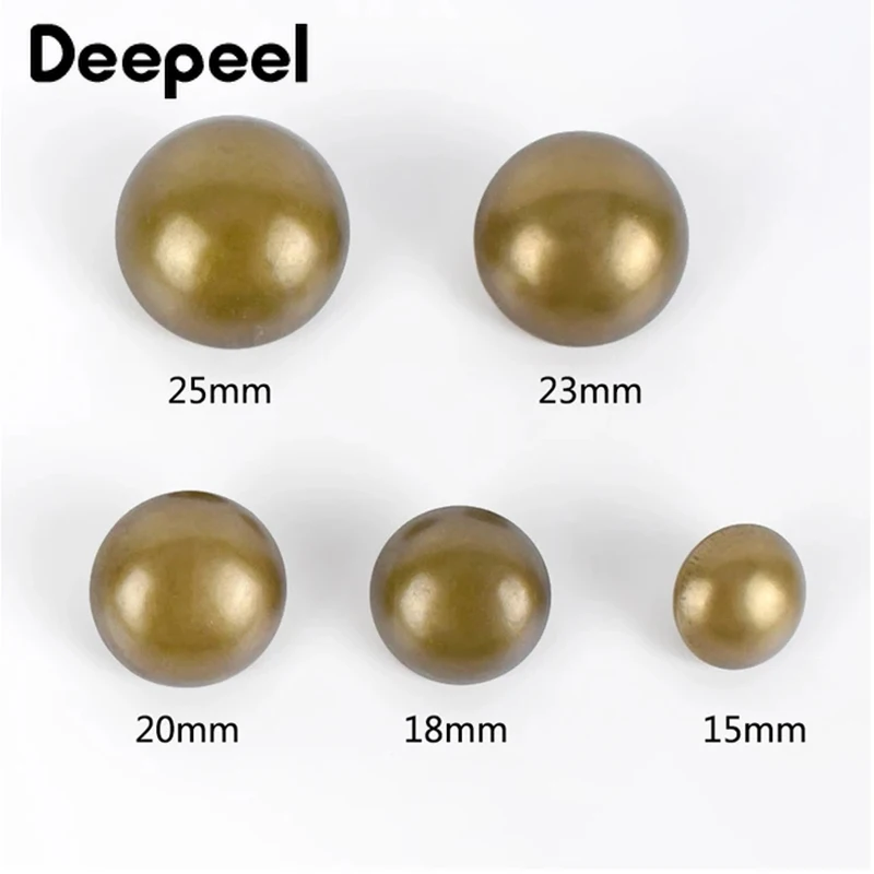 20Pcs Deepeel 15-25mm Okrągłe metalowe guziki Grzyb Trzonek Dekoracyjna klamra Vintage do dżinsów Kurtka Odzież Materiał do szycia