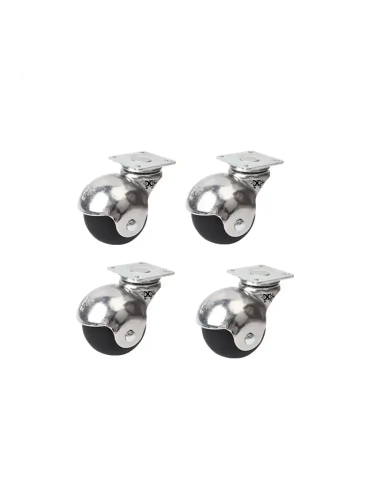 4 Pcs/Lot 2-inch Light Chrome Plated Wheel, Universal Sofa, Table And Chair, Furniture, Castor, Pulley