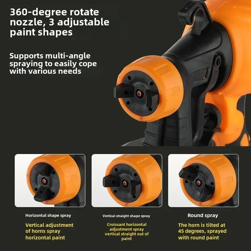 Sprayer Flow Control Easy Spraying Tool Powerful Auto Powerful Electric Spray Gun 550W Household Paint