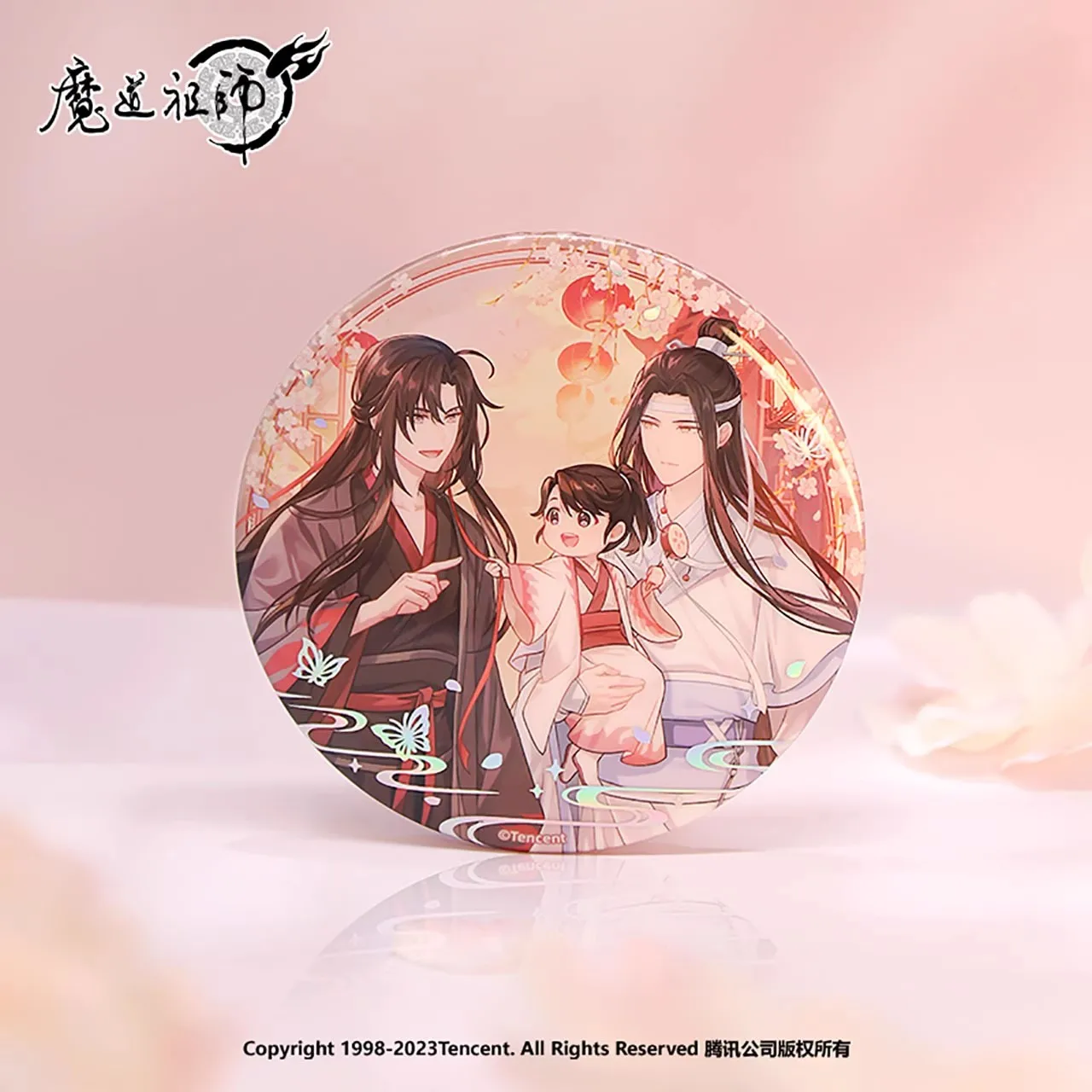 2024 Grandmaster Of Demonic Cultivation Wu Wang Series Acrylic Scene Stands Lan Wangji, Wei Wuxian Photo Card Badge Bookmark