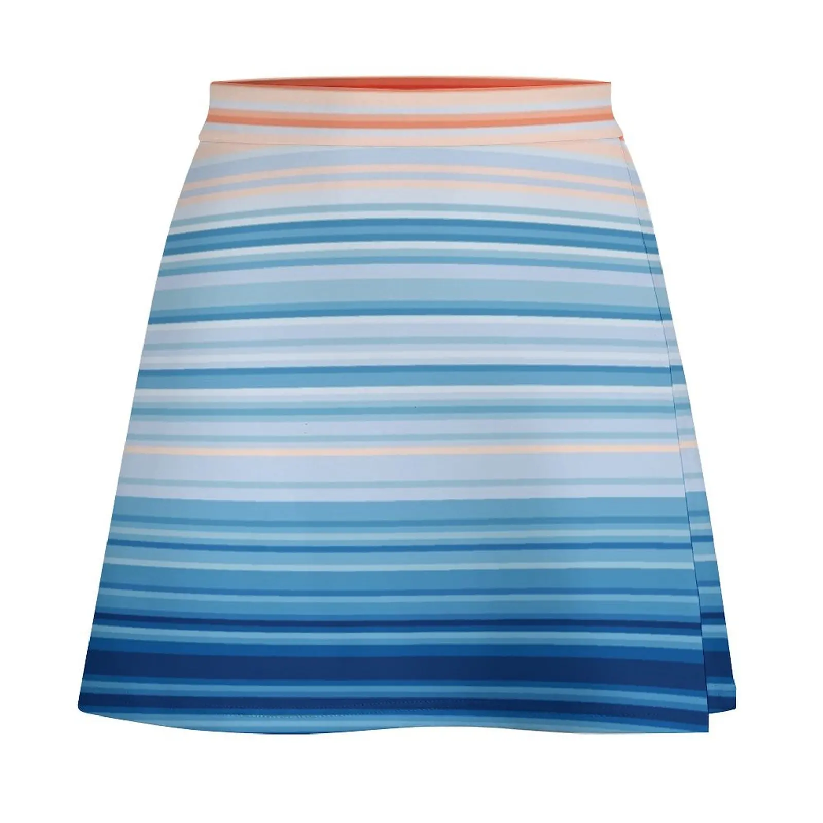 Climate Change Stripes Mini Skirt womans clothing skirts for womens