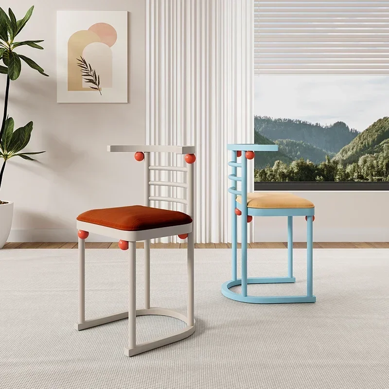 كراسي طعام فاخرة بتصميم أزرق لحفلات الزفاف كراسي غرفة المعيشة لهجة الغرور المطبخ Sillas De Comedor أثاث منزلي