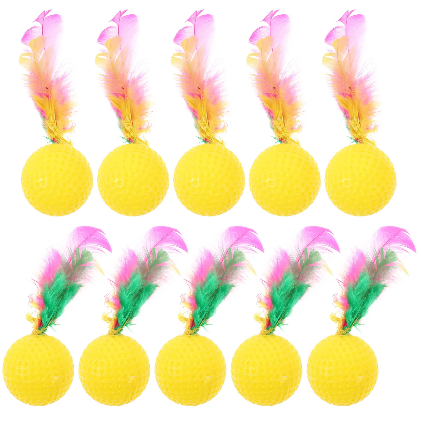 24 Buah Bola Suara Interaktif untuk Latihan Menggoda Interaktif Perlengkapan Aktivitas Hewan Peliharaan Berbagai Macam Warna