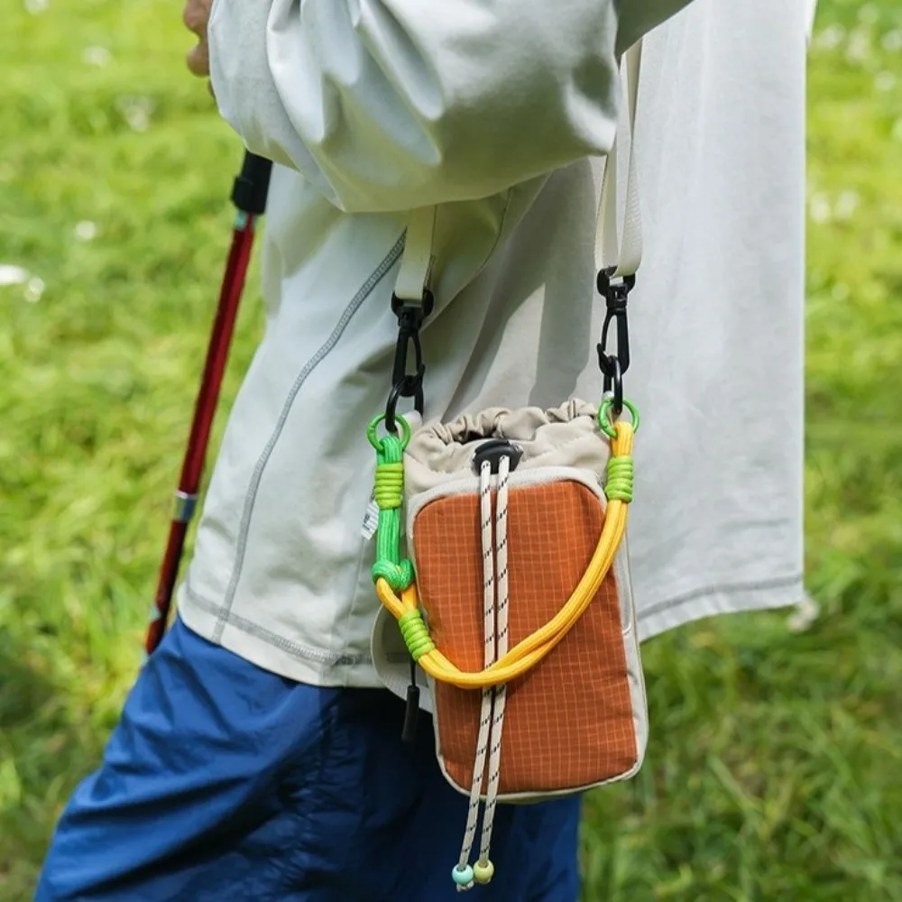 Fashion Simple Water Bottle Bag Portable Colorful Phone Bag Waterproof Large Capacity Crossbody Bag Outdoor Carrying
