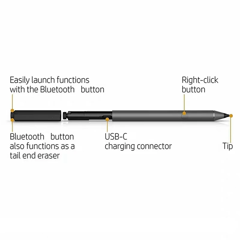 Bluetooth Stylus Pen For HP Spectre/Envy/Pavilion X360 Laptops, For Microsoft Surface, Supports MPP2.0 And Presentation