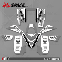SPACE Full Plastics Graphics Background Sticker Kits Decal For Yamaha Blaster YFS200 YSF 200 ATV 1988-2006