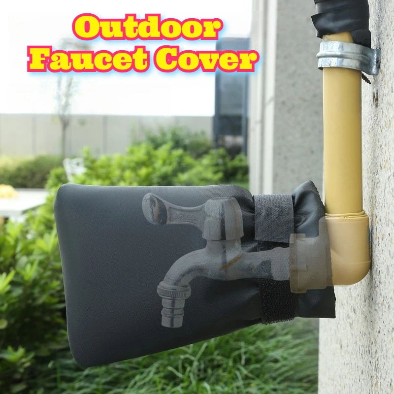 

Outdoor Faucet Cover Winter Frost Protection Anti Freeze Insulation Reflective Safety Waterproof Heavy Duty Cold Weather Guard
