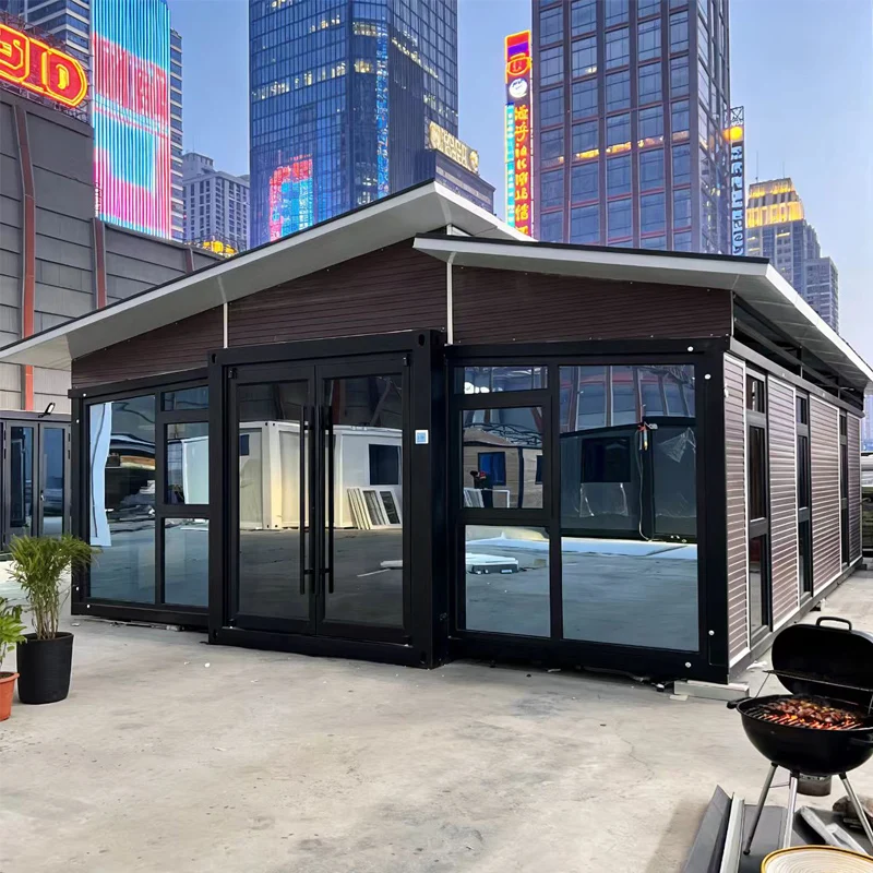 Villa Moderna a 2 Piani in Acciaio, Design Personalizzato, Edificio Prefabbricato di Lusso di Alta Qualità, 4 Camere da Letto, Certificato CE, Casa in Acciaio Leggero