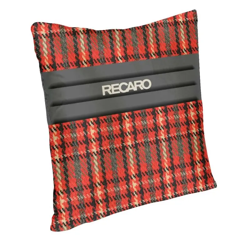 Fashion Tartan Plaid Recaros Cushion Covers Sofa Home Decor Square Throw Pillow Cover 45x45