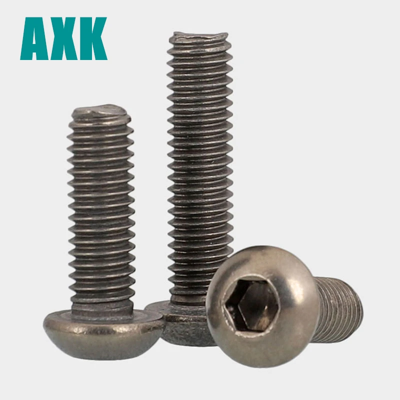 

ISO 7380 M2 M3 M4 M5 M6 Titanium Screws Flat Head Hex 2.0 Driver Ti GR2 Polished Titanium Button Head Torx Screw