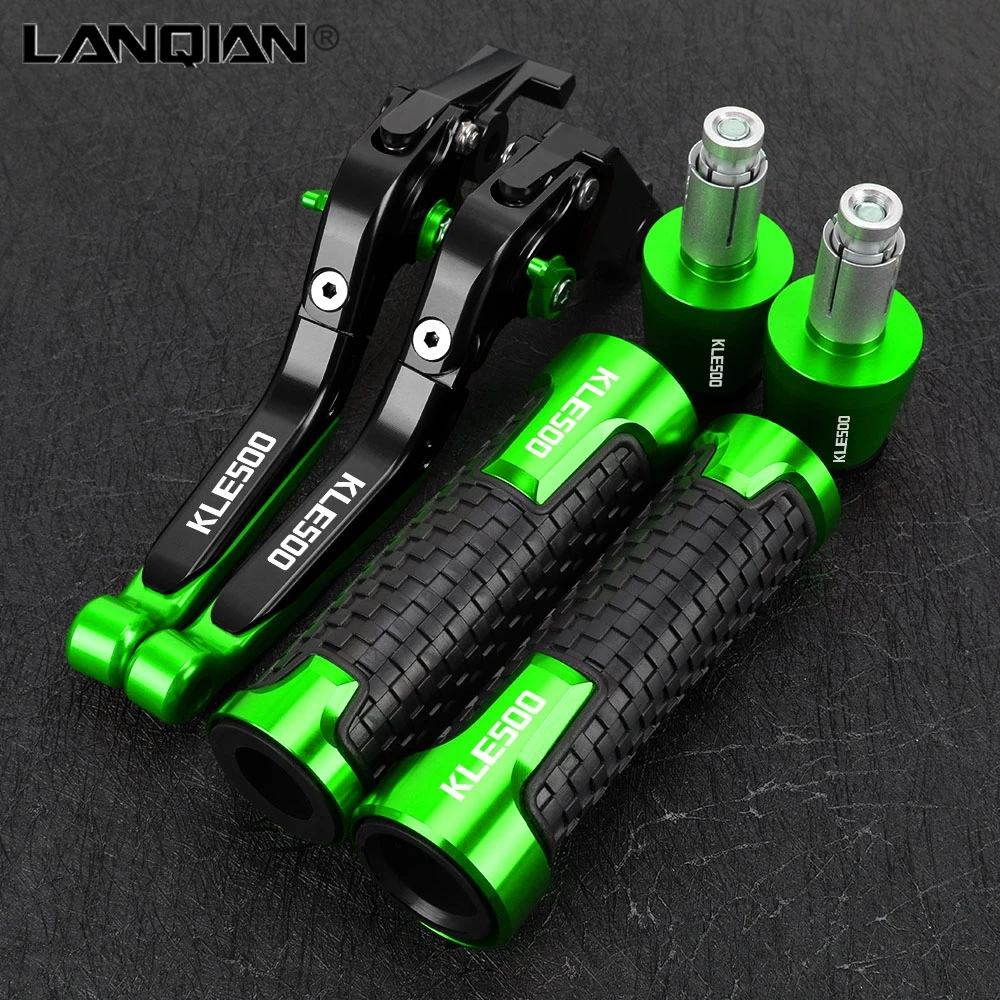 

Motorcycle Foldable Brake Clutch Levers 22MM 24MM Handlebar Knobs Handle Grips Ends FOR KAWASAKI KLE 500 KLE500 1991-2007