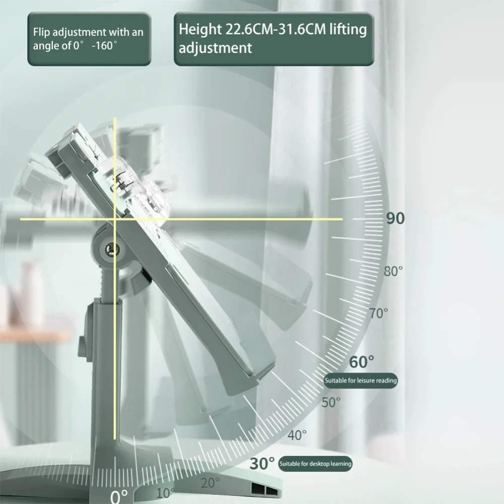 Solid Color Adjustable Reading Bookshelf Lifting Multifunctional Book Holder Support Landing Reading Stand