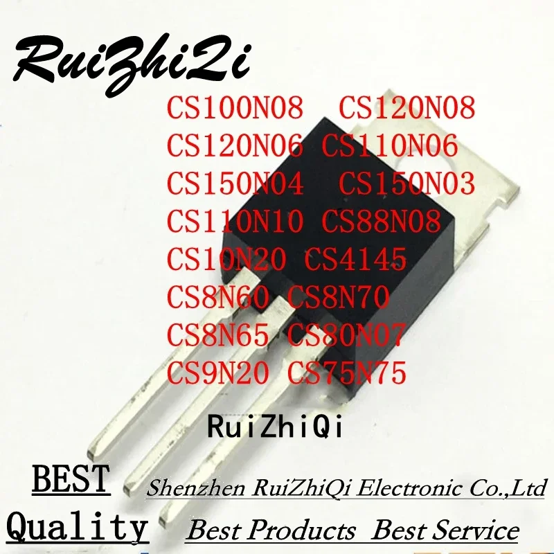 10PCS CS100N08 CS120N08 CS120N06 CS110N06 CS150N04 CS150N03 CS110N10 CS88N08 CS10N20 CS4145 CS8N60 CS8N70 CS8N65 CS80N0N07