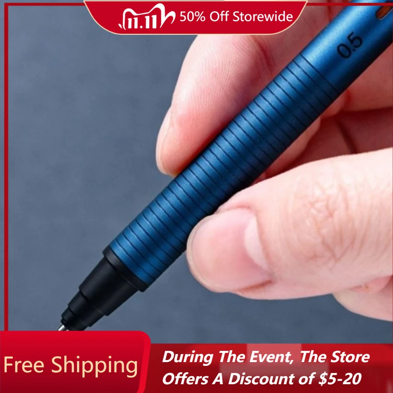 

Japan UNI Automatic Pencil M5-KH HB Unbreakable Lead 0.5 Writing Metal Barrel Student School Art High-end Stationery Cute Pencil