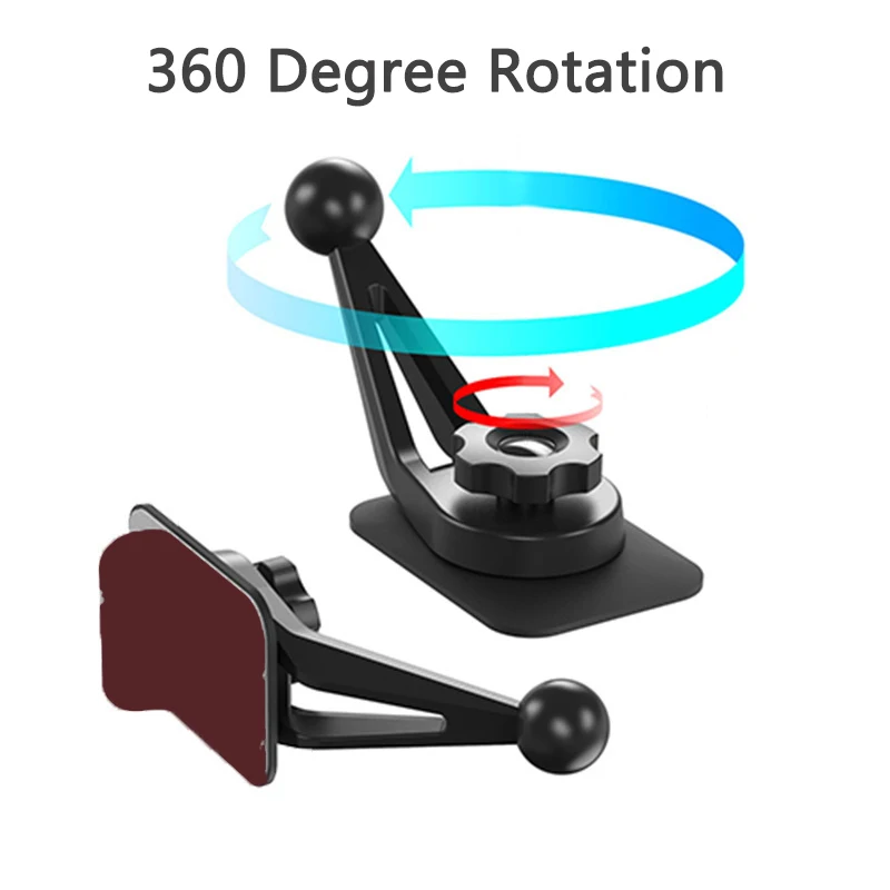 IBudim Supporto per telefono cellulare per auto regolabile a 360 gradi Base per supporto per telefono per auto a gravità Supporto per staffa per telefono cellulare con magnete