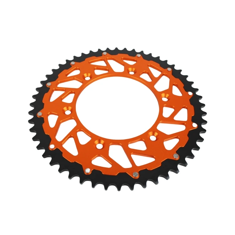 

Hot sale 42T 45T 48T 52t numerical control motorcycle accessories aluminum alloy rear sprocket