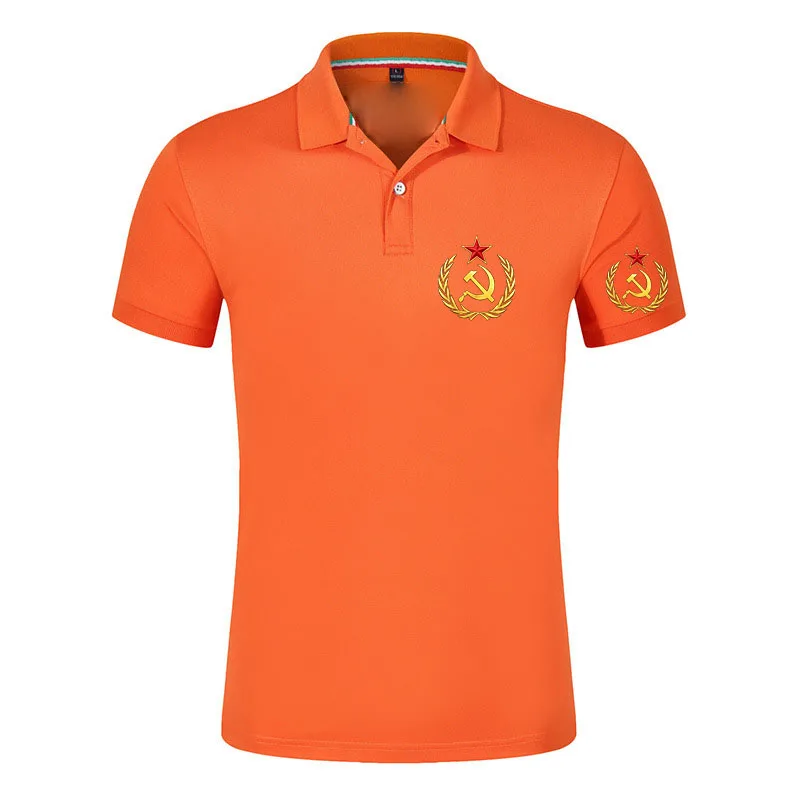 Che Guevara CCCP Logo Print 2026 New Summer Men's Short-sleeved Fashion Slim Polo Shirt Business Casual Lapel T-shirt