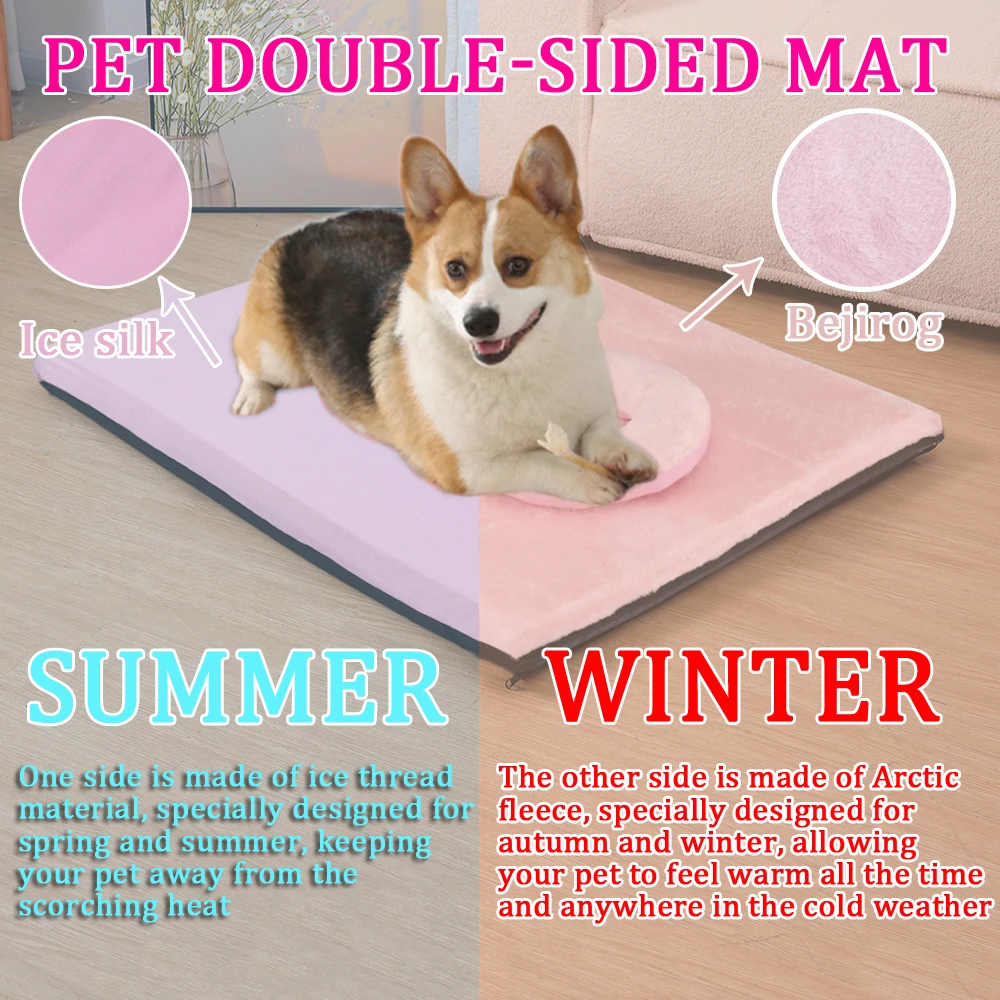 Colchoneta desmontable doble cara cálida para perros pequeños y gatos - imagen 2