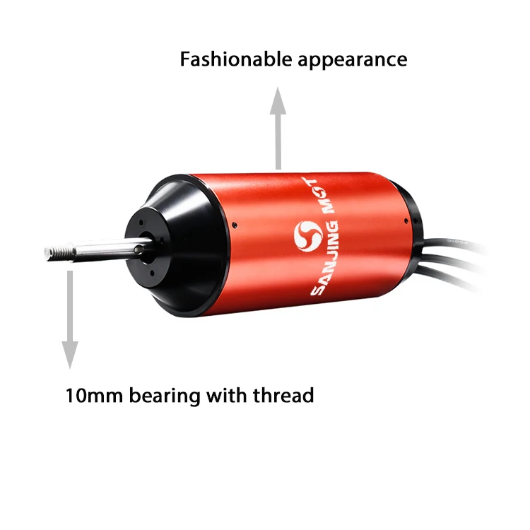 SANJING MOT S700 48V 72V 8000 w 10KW Waterproof Underwater Thruster Brushless DC Electric Motor for E Foil Surfboard