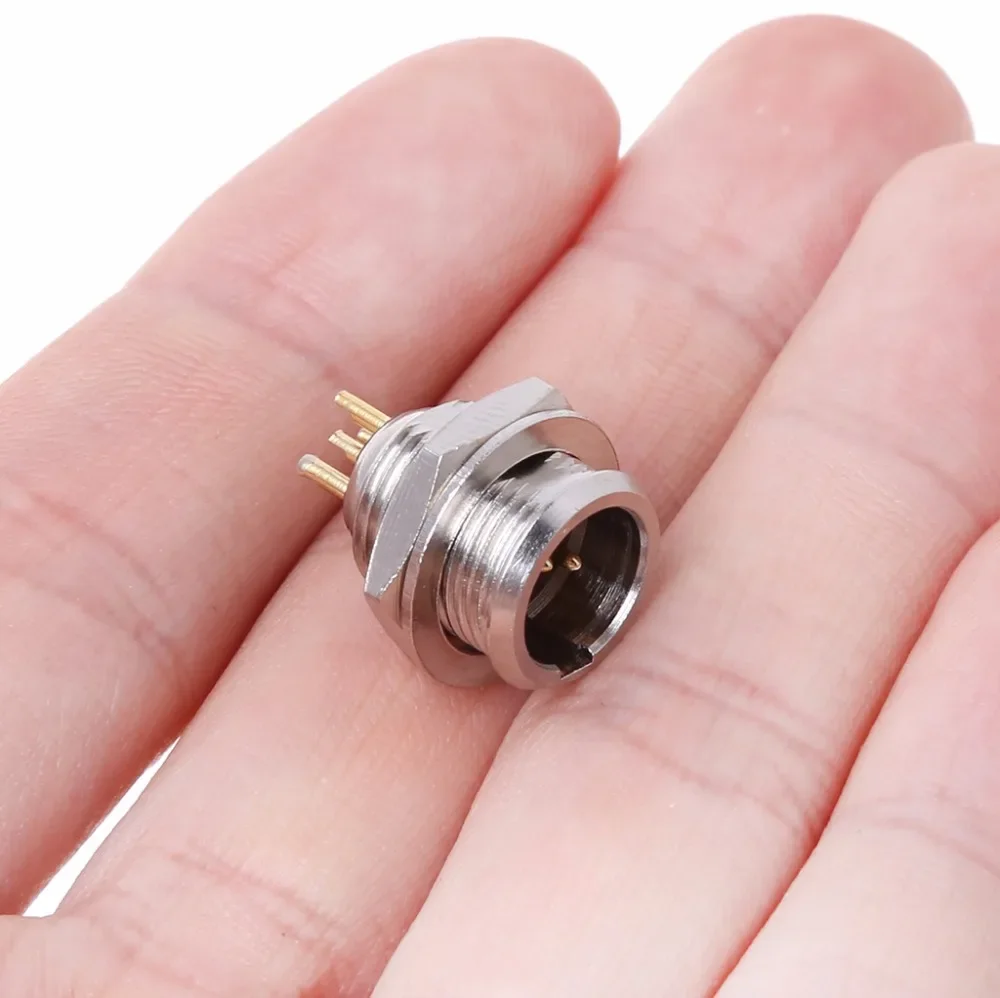 1 pièces de haute qualité Mini XLR 3Pin 4Pin 5Pin mâle panneau châssis prise petite prise XLR Microphone micro connecteur Audio