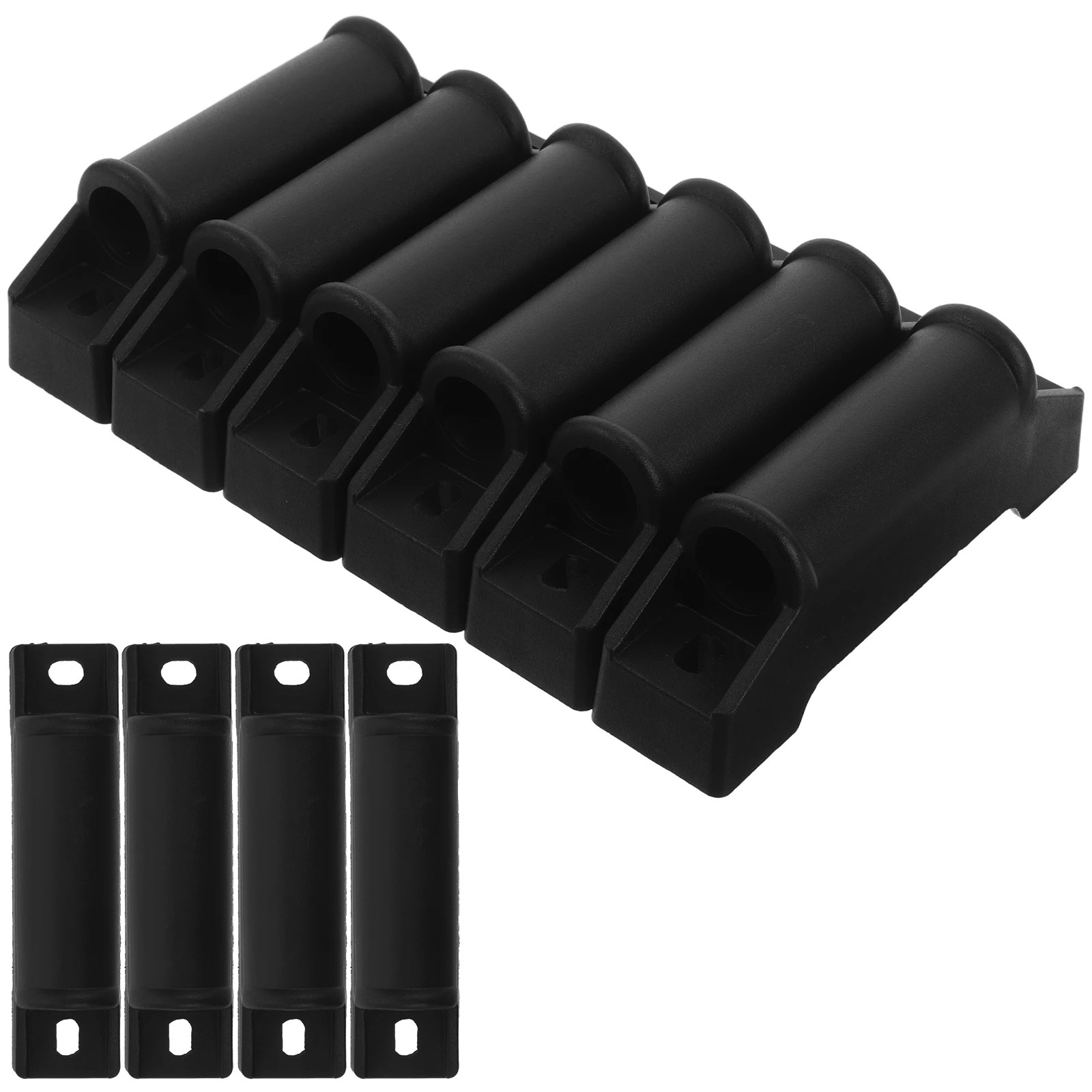 

10pcs Gaming Chair Recliner Durable Black Footrest Furniture Sliders Smooth Edges Easy Clean Desk Accessories Versatile