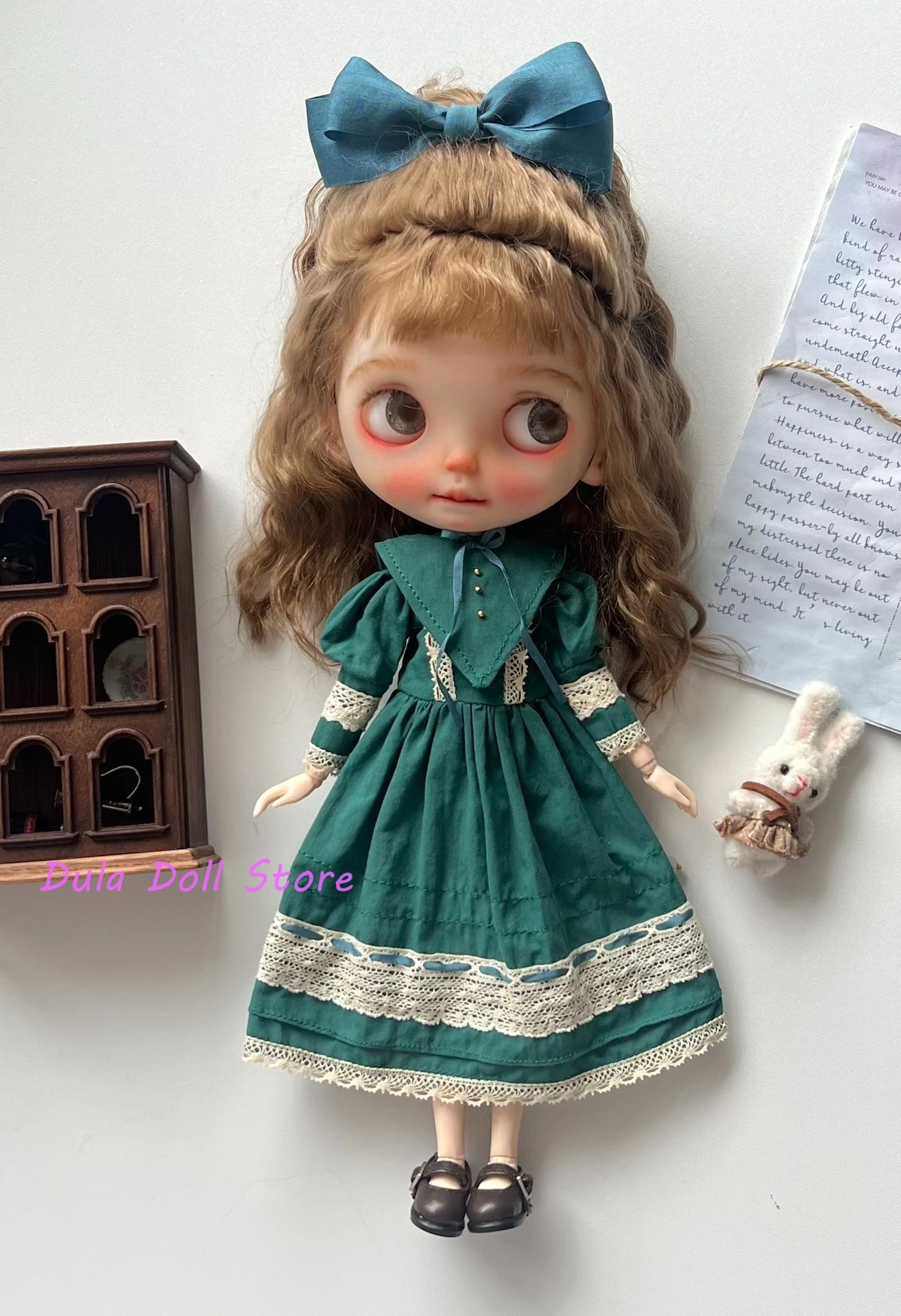 Dula Doll Clothes for Blythe Handmade Vintage French dress baby dress ob24 ob22 Diandian Azone Licca 1/6 Bjd Doll Accessories