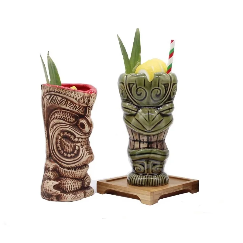 

Керамическая кружка Тики, 370 мл, креативная фарфоровая кружка для пива, вина, чашка, инструмент для бара