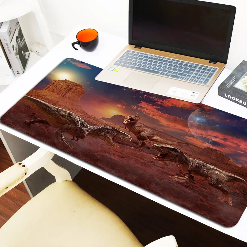 Office Accessories Dinosaur Mousepad Gamer Extended Pad Computer Desks Desk Mat Mouse Carpet Pc Cabinet Games Keyboard Gaming