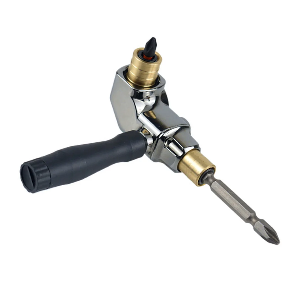 /90 /Degree /Right Angle Drill Attachment Self Locking Hex Shank Adapter For I'mpact Driver Electric Screwdriver Tight Space Too