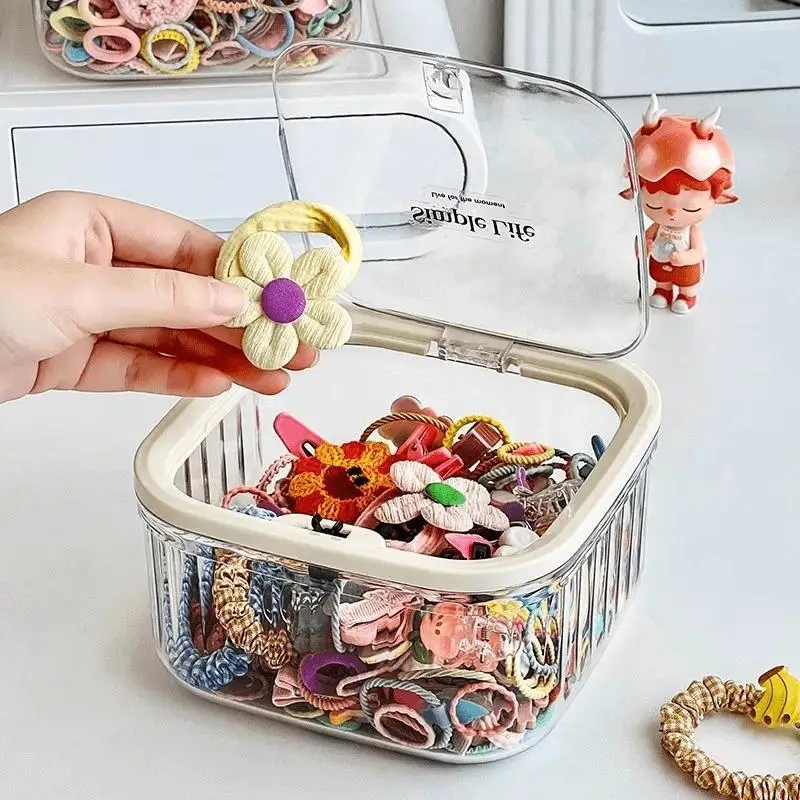 ~Children's Hair Accessories Storage Box Baby Hair Ties Girls Hair Clips Elastic Bands Jewelry Storage Small Box