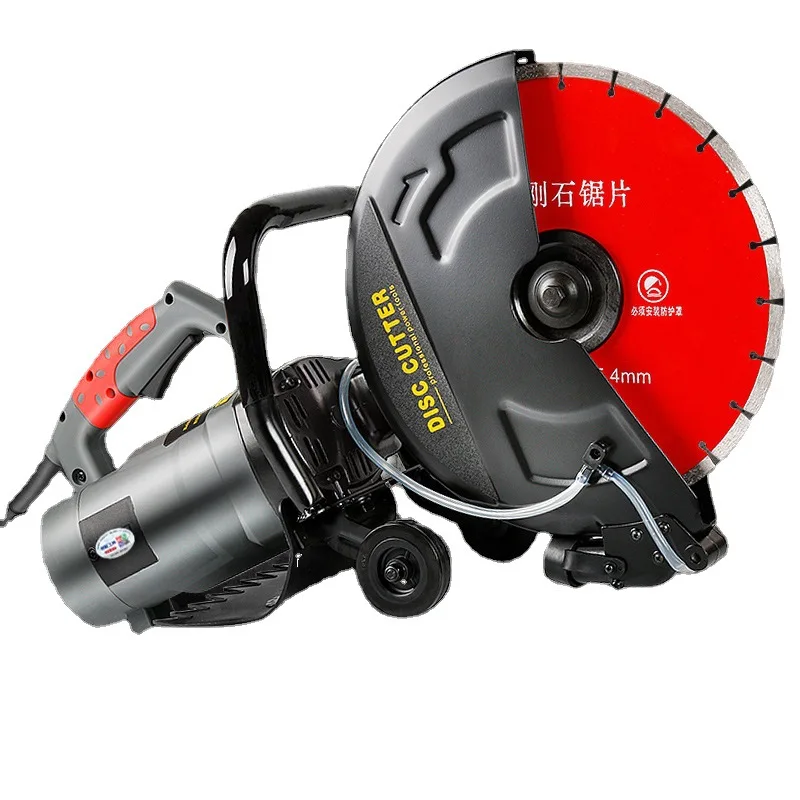 Máquina de corte de pared de hormigón de un solo Chip, cortador de piedra de gran ángulo, molienda de agua, ranuradora de electricidad, 18cm, 8800W