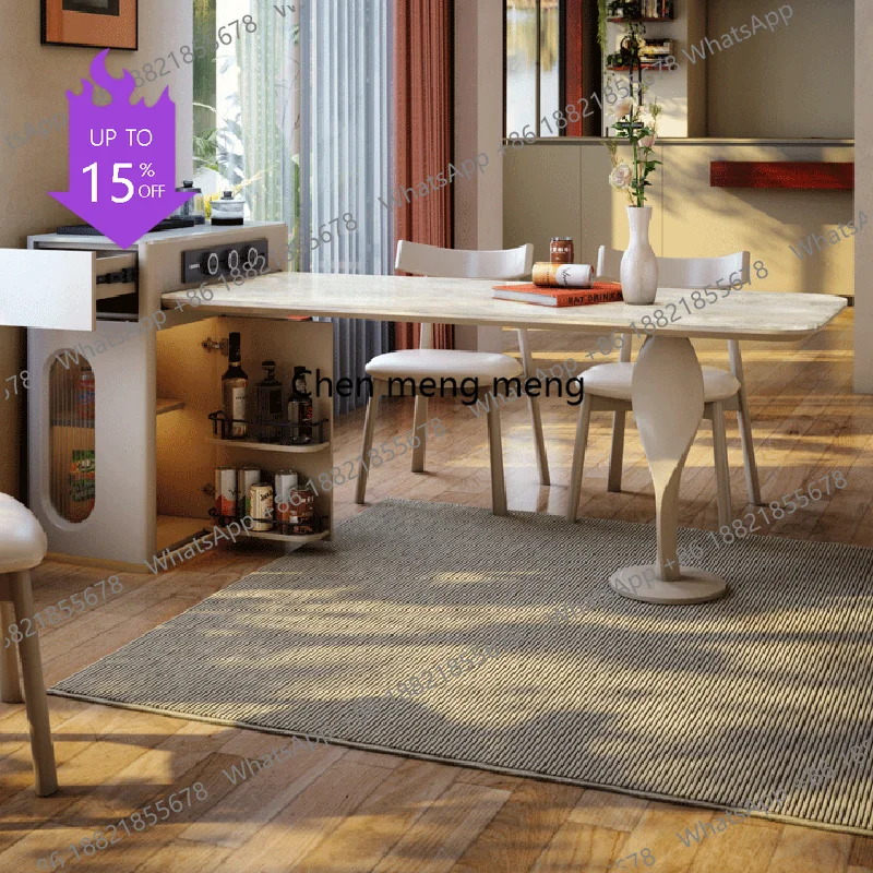 Mesa de Comedor Esquinera de Jardín ss03A, Mesa de Comedor de Madera de Diseño para Cocina y Restaurante, Sillas de Pasillo, Mesas de Comedor Nórdicas, Muebles para el Hogar