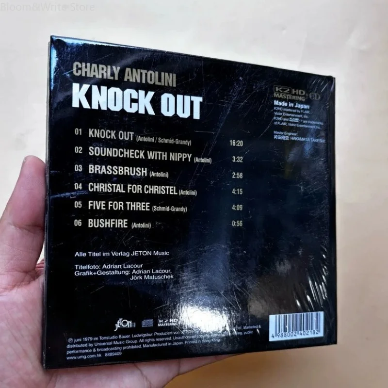 Swiss Drum Master, Percussion Charly Antolini Music CD Knock Out Album Brassbrush Music Record Walkman Party Music Gifts