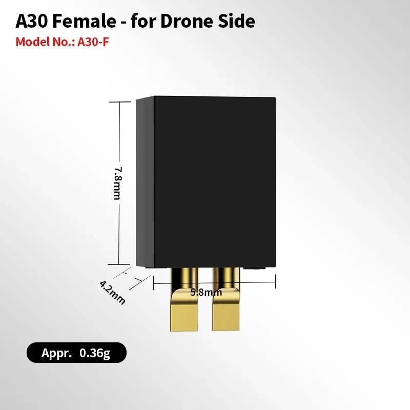 10 par Oiginal GNB A30 złącze żeńskie męski Adapter A30 do modeli wyścigowych Multicopter stała płyta DIY część zamienna