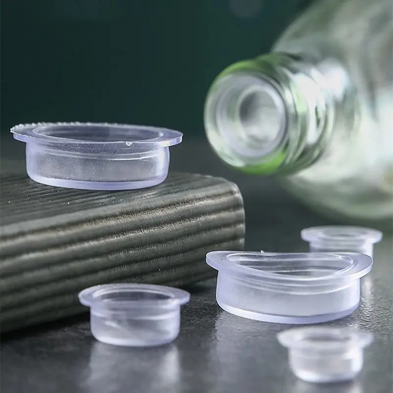 Plastic Soft Bottle Caps, Lids Jar Small Rubber Soft Inner Stoppers Multiple Sizes