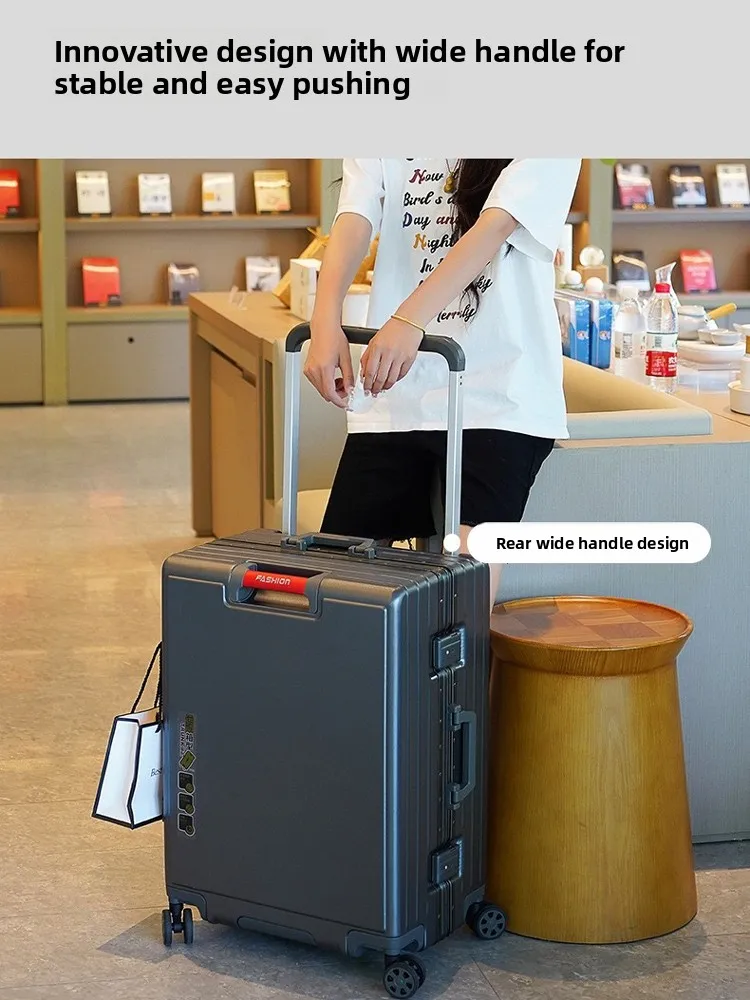 

Элитный корейский чемодан с алюминиевой рамой и кодовым замком для путешествий, для студентов и женщин