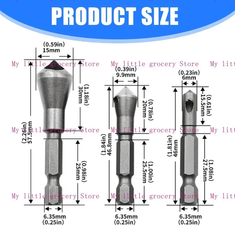 D5BD INDUSTRIAL CHAMFERing Bit Bit Shank Construction Technología rectificación