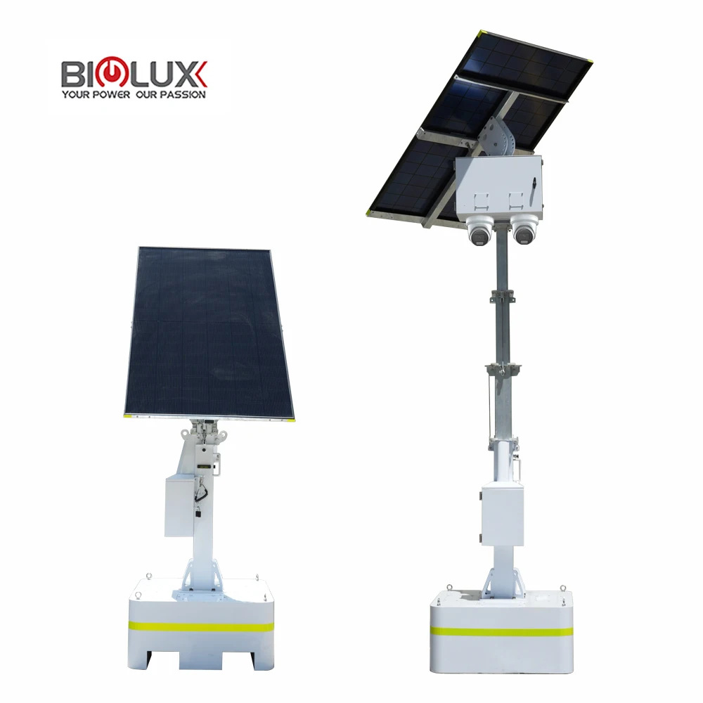 أحدث كاميرا شبكة BIGLUX للطاقة الشمسية 4G برج CCTV بالطاقة الشمسية
