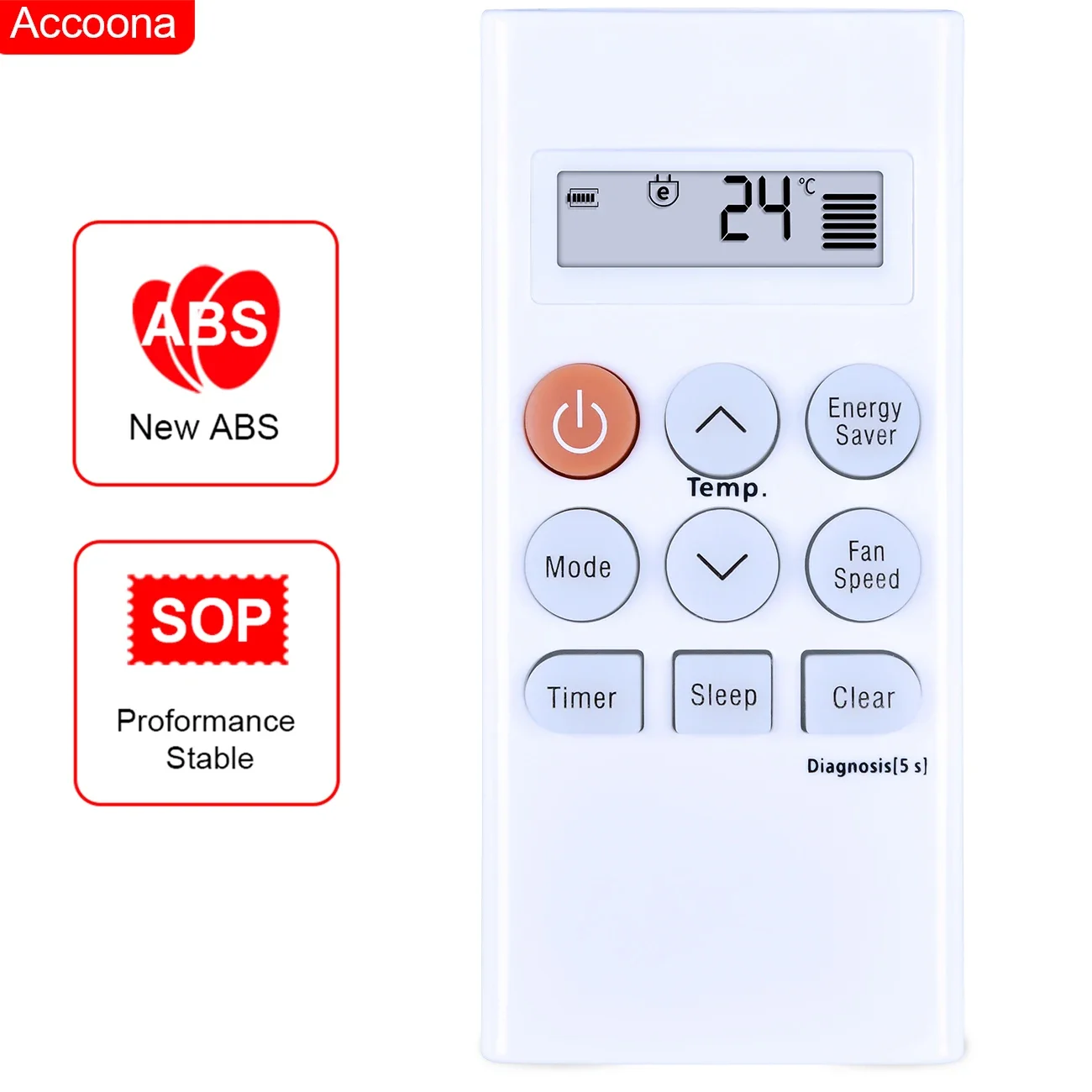 

Accoona New AKB73598009 Air Conditioning Remote Control for Air Conditioner Remote Control with Cool and Heat Functions