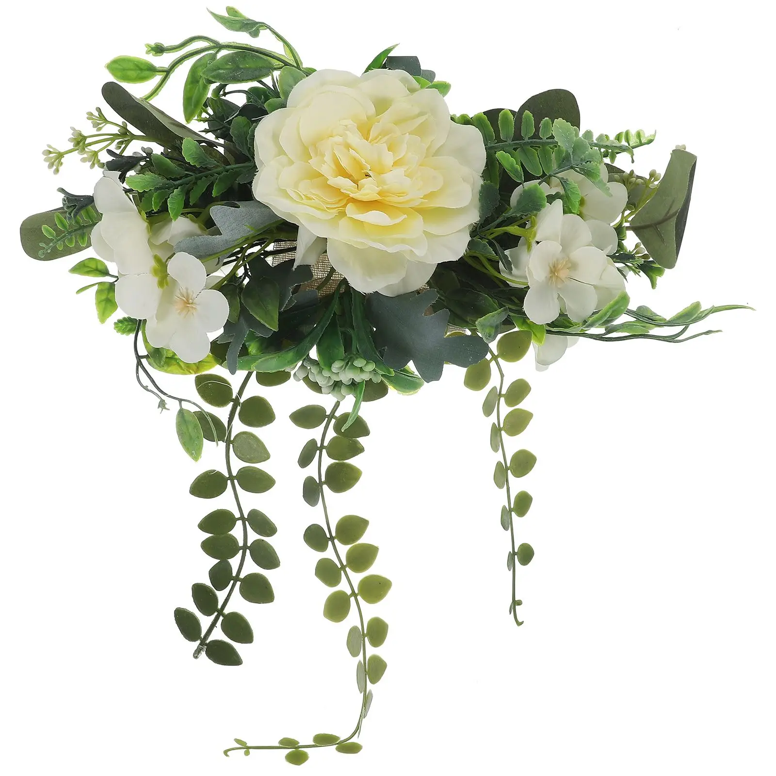 

Curtain Tieback Set Realistic Flower Decorative Rope for Living Room Bedroom Kitchen Easy Use Plastic Home Accessories