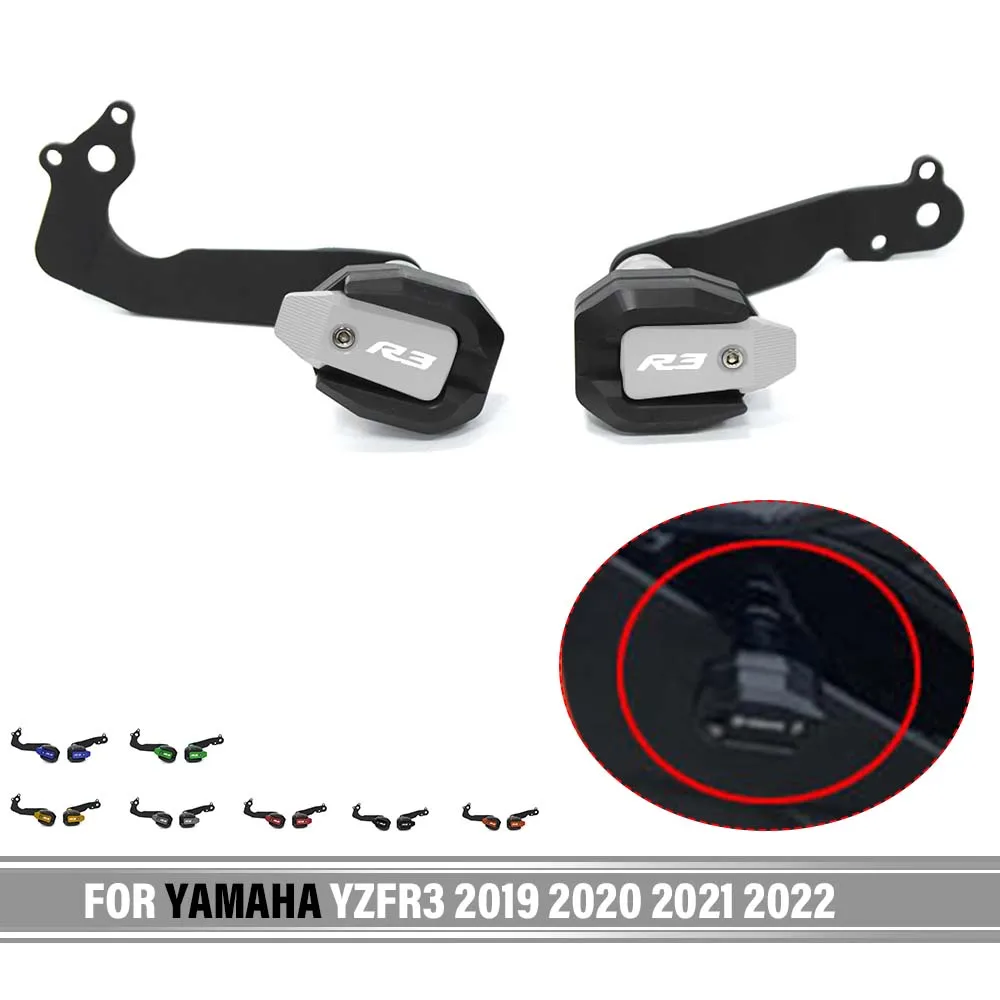 

For YAMAHA YZF-R3 YZF R3 2019 2020 2021 2022 Motorcycle Falling Protection Frame Slider Fairing Guard Crash Pad Protector YZFR3