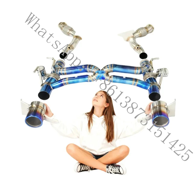 

Suitable 488 Reliable quality Exhaust Manifold Alloy Catback with Valved Mufflers