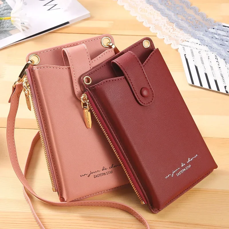 

Fashion PU Leather Wallet Lady Phone Crossbody Bag Multi-Card Package Women Handbag Purses Card Holder Shoulder Bag for Women