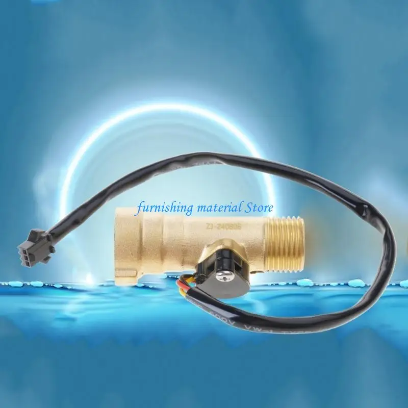 

Y5GD Upgrades Water Flows Sensors Brass Efficient Water Flows Meter for Tankless Heaters
