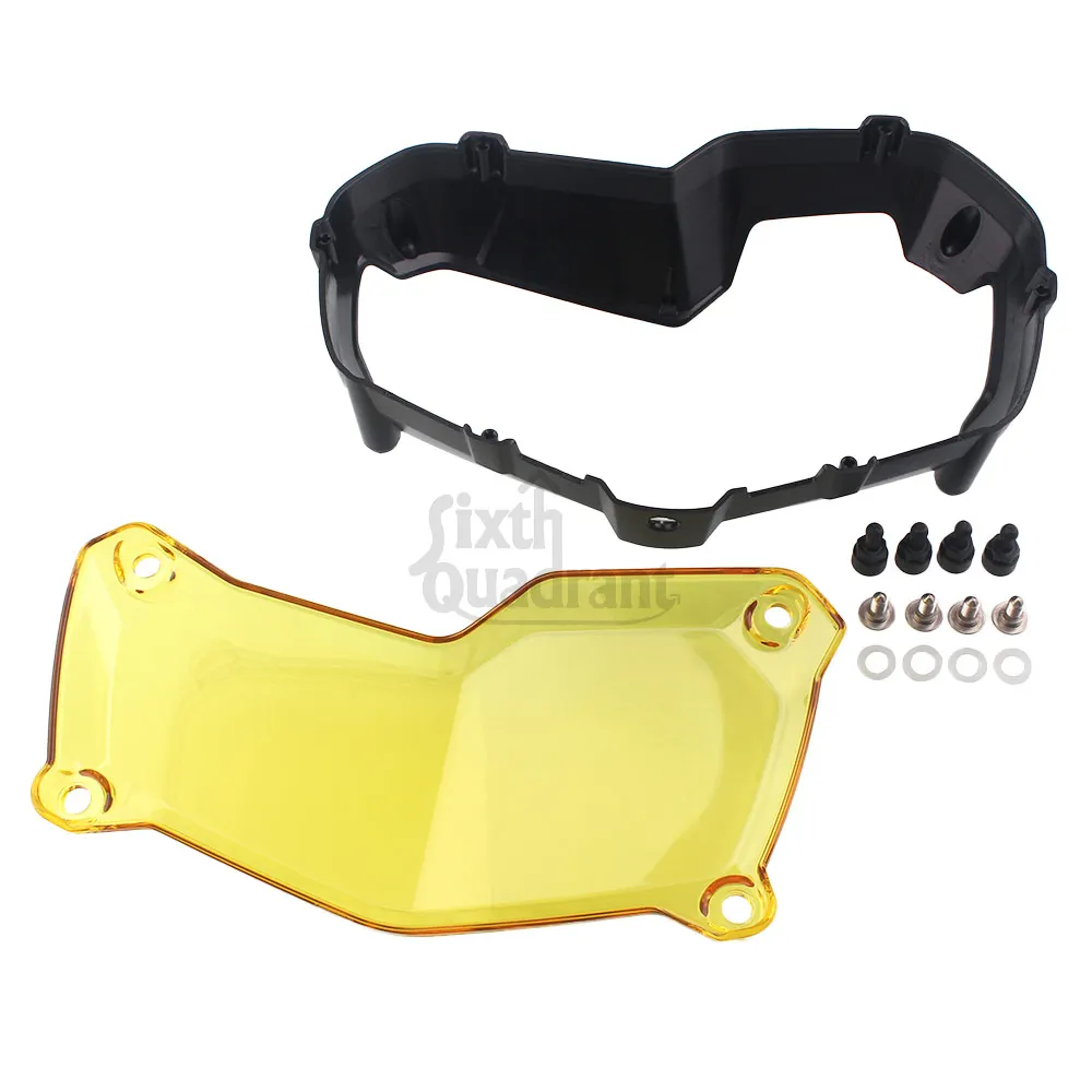 1 Set Motorcycle Headlight Screen Protective Cover Yellow For BMW F750GS-K80 18-23 F850GS-K81 18-23 F850GS adventure-K82 18-23